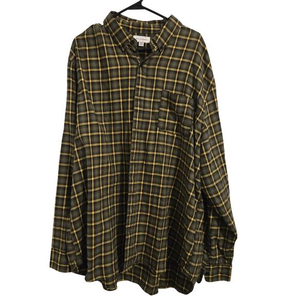 Free Assembly Men’s 3XL Plaid Button Down Shirt Casual Long Sleeve Top Shacket - Picture 1 of 7